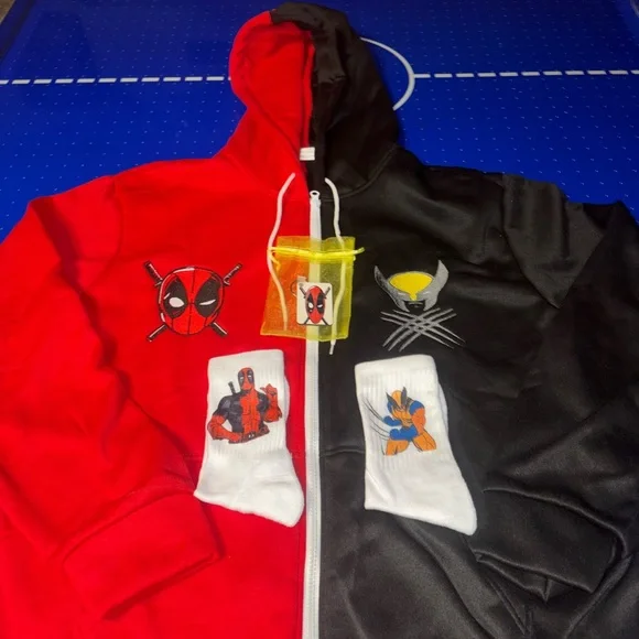 Deadpool and Wolverine sweater set